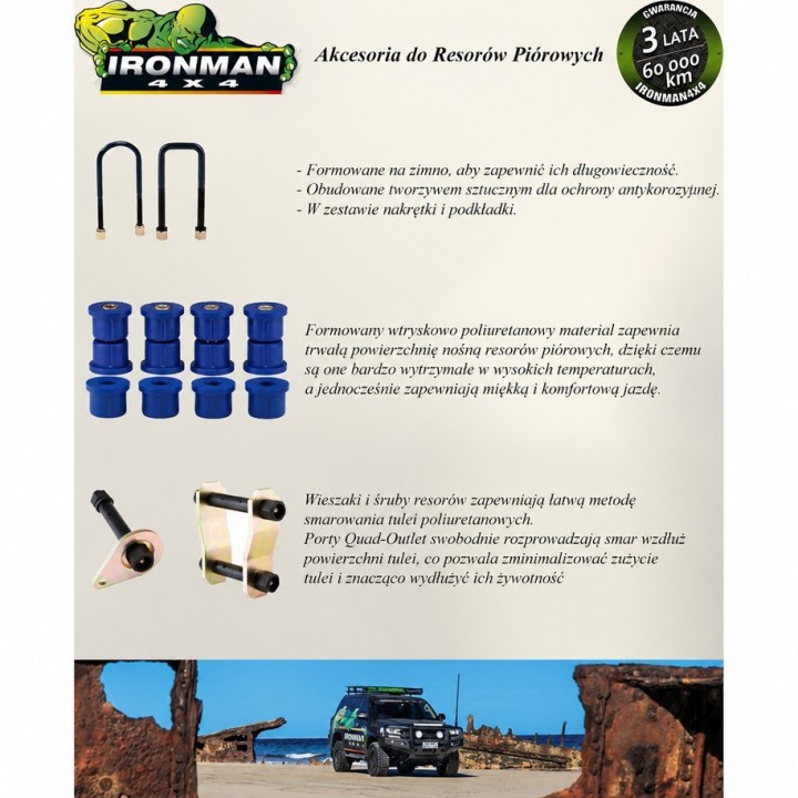 Wieszak resora (niezbędne DWIE szt.) Ironman 4x4 — Toyota Land Cruiser FYJ78, Toyota Land Cruiser (1141) - ujęcie 3