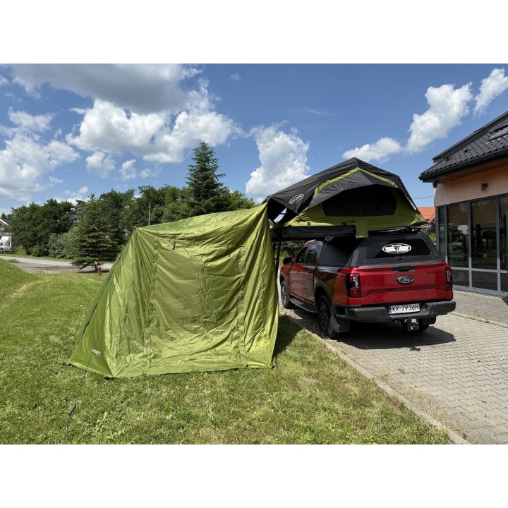 Przedsionek do namiotu dachowego Escape HYBRID 160 cm Zielony - ujęcie 2