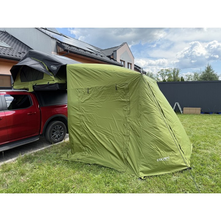 Przedsionek do namiotu dachowego Escape HYBRID 160 cm Zielony - ujęcie 3