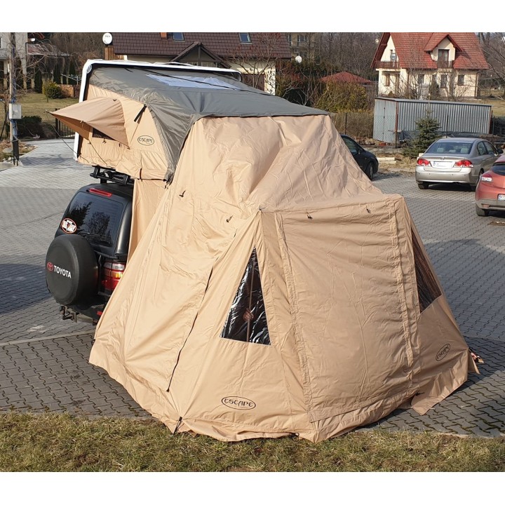Przedsionek do namiotu dachowego Escape VARIO 160 cm Piaskowy