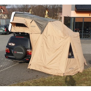 Przedsionek do namiotu dachowego Escape VARIO 160 cm Piaskowy - ujęcie 2