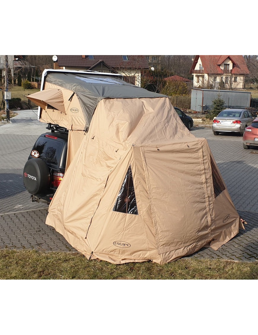 Przedsionek do namiotu dachowego Escape VARIO 210 cm Piaskowy
