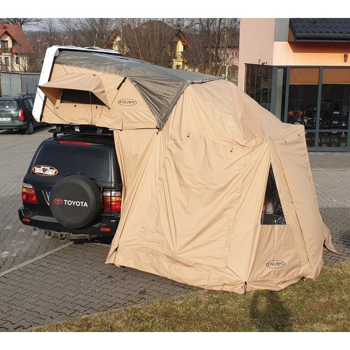 Przedsionek do namiotu dachowego Escape VARIO 210 cm Piaskowy - ujęcie 2