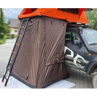 Przedsionek do namiotu dachowego ALASKA 140 cm (wersja krótka) Brązowy Escape