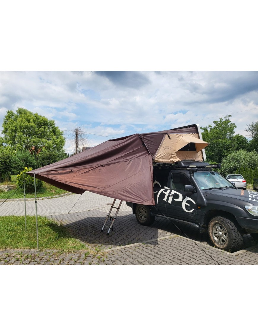 Zadaszenie do namiotu dachowego Escape VARIO 210 cm Brązowe