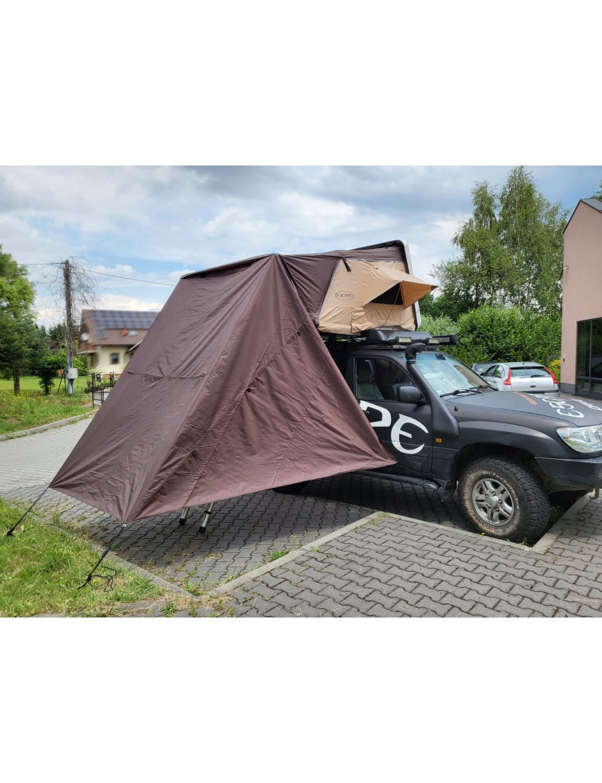 Zadaszenie do namiotu dachowego Escape VARIO 210 cm Brązowe