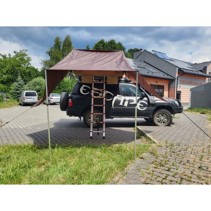 Zadaszenie do namiotu dachowego Escape VARIO 210 cm Brązowe - ujęcie 3
