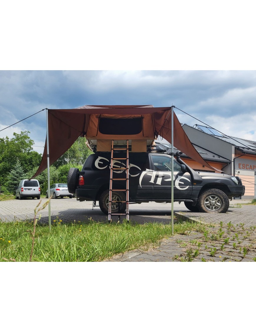 Zadaszenie do namiotu dachowego Escape VARIO 210 cm Brązowe