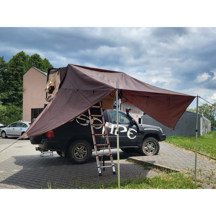 Zadaszenie do namiotu dachowego Escape VARIO 210 cm Brązowe - ujęcie 5