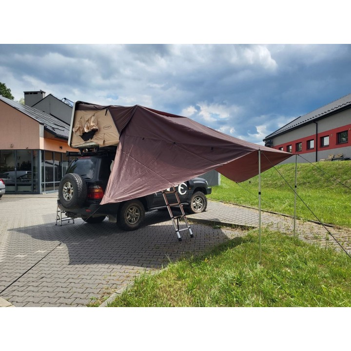 Zadaszenie do namiotu dachowego Escape VARIO 210 cm Brązowe - ujęcie 6