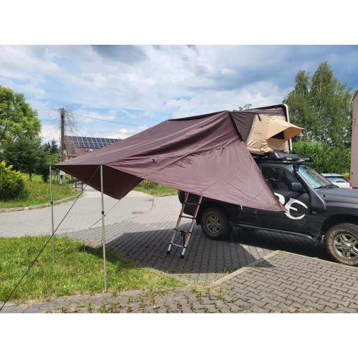 Zadaszenie do namiotu dachowego Escape VARIO 210 cm Brązowe - ujęcie 8