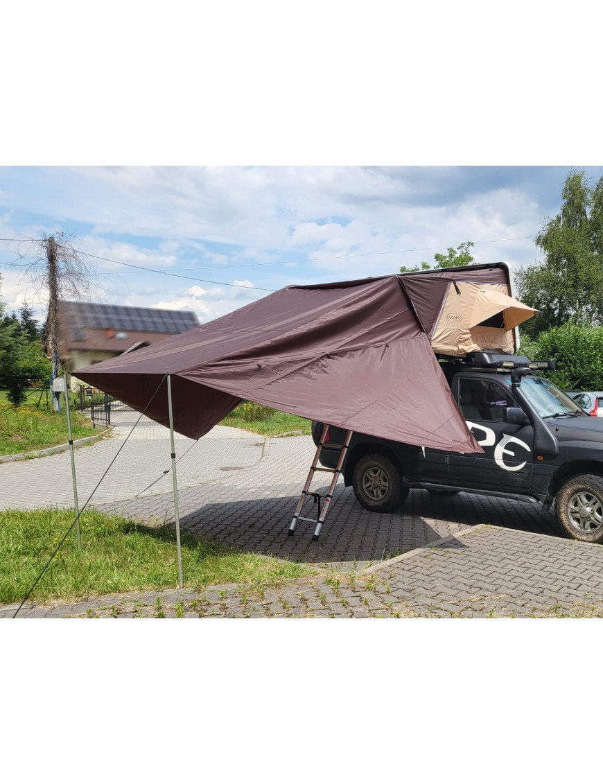 Zadaszenie do namiotu dachowego Escape VARIO 210 cm Brązowe