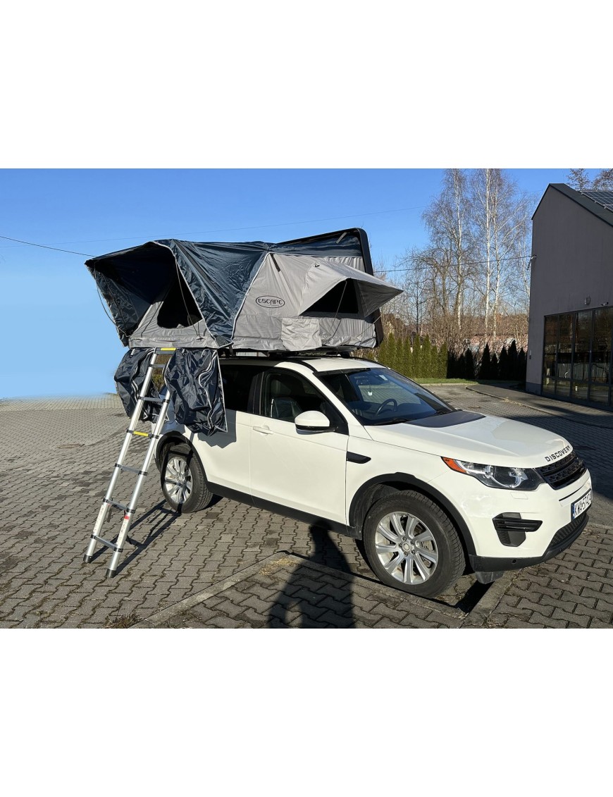 Namiot dachowy Escape VARIO 160 cm Szary – czarna pokrywa