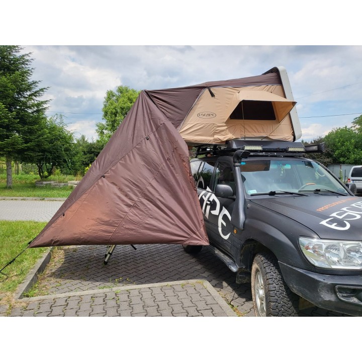 Zadaszenie do namiotu dachowego Escape VARIO 210 cm Brązowe - ujęcie 11