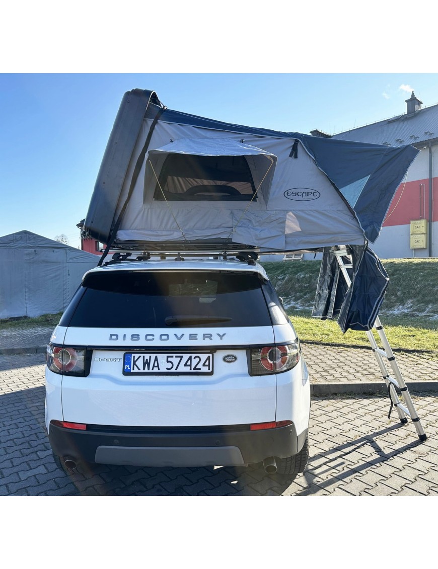 Namiot dachowy Escape VARIO 160 cm Szary – czarna pokrywa