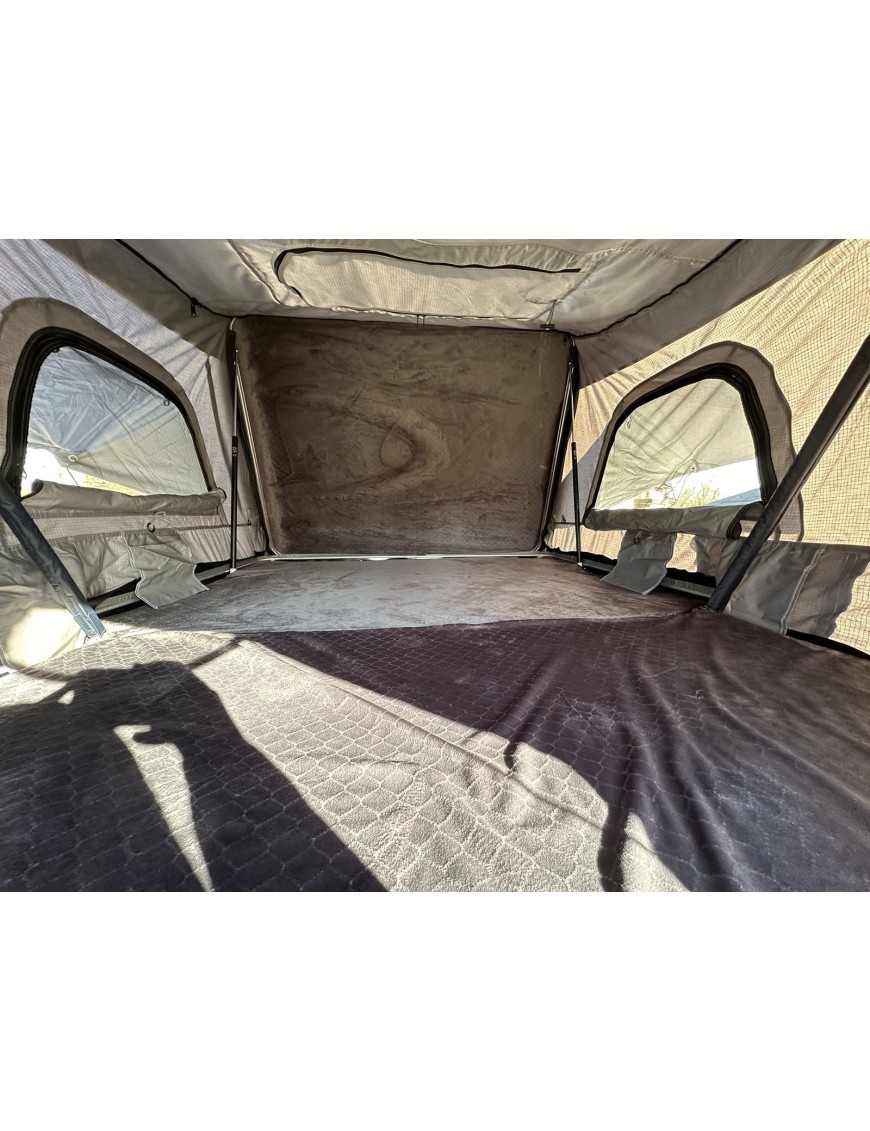 Namiot dachowy Escape VARIO 160 cm Szary – czarna pokrywa