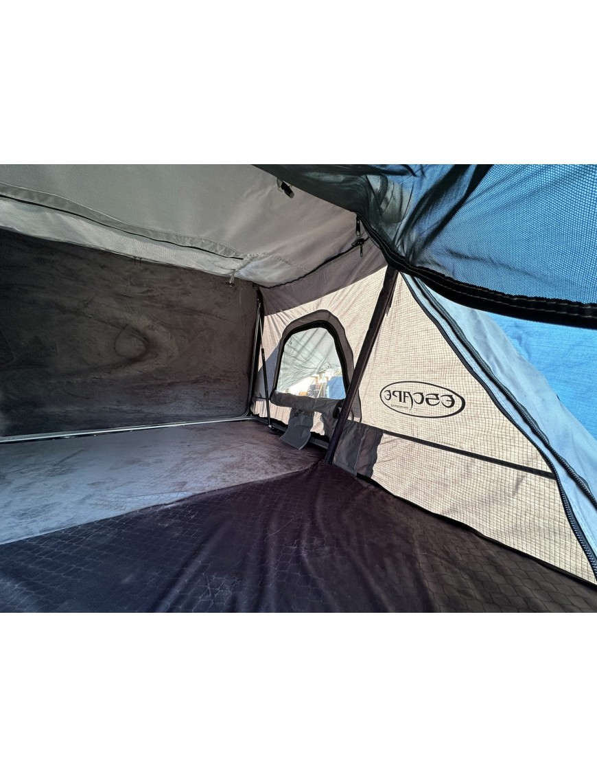 Namiot dachowy Escape VARIO 160 cm Szary – czarna pokrywa