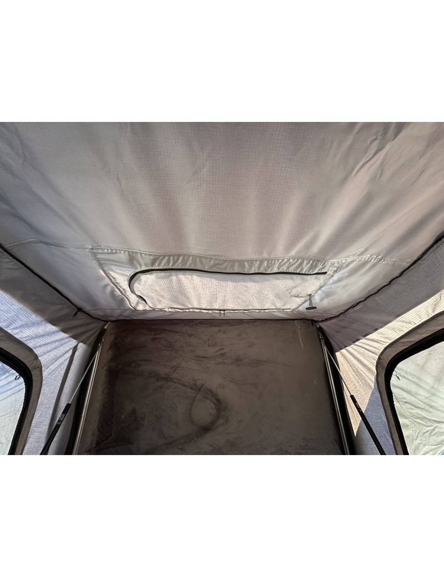 Namiot dachowy Escape VARIO 160 cm Szary – czarna pokrywa