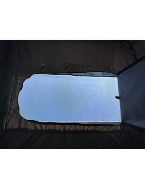 Namiot dachowy Escape VARIO 160 cm Szary – czarna pokrywa