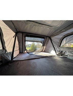 Namiot dachowy Escape VARIO 160 cm Szary – czarna pokrywa