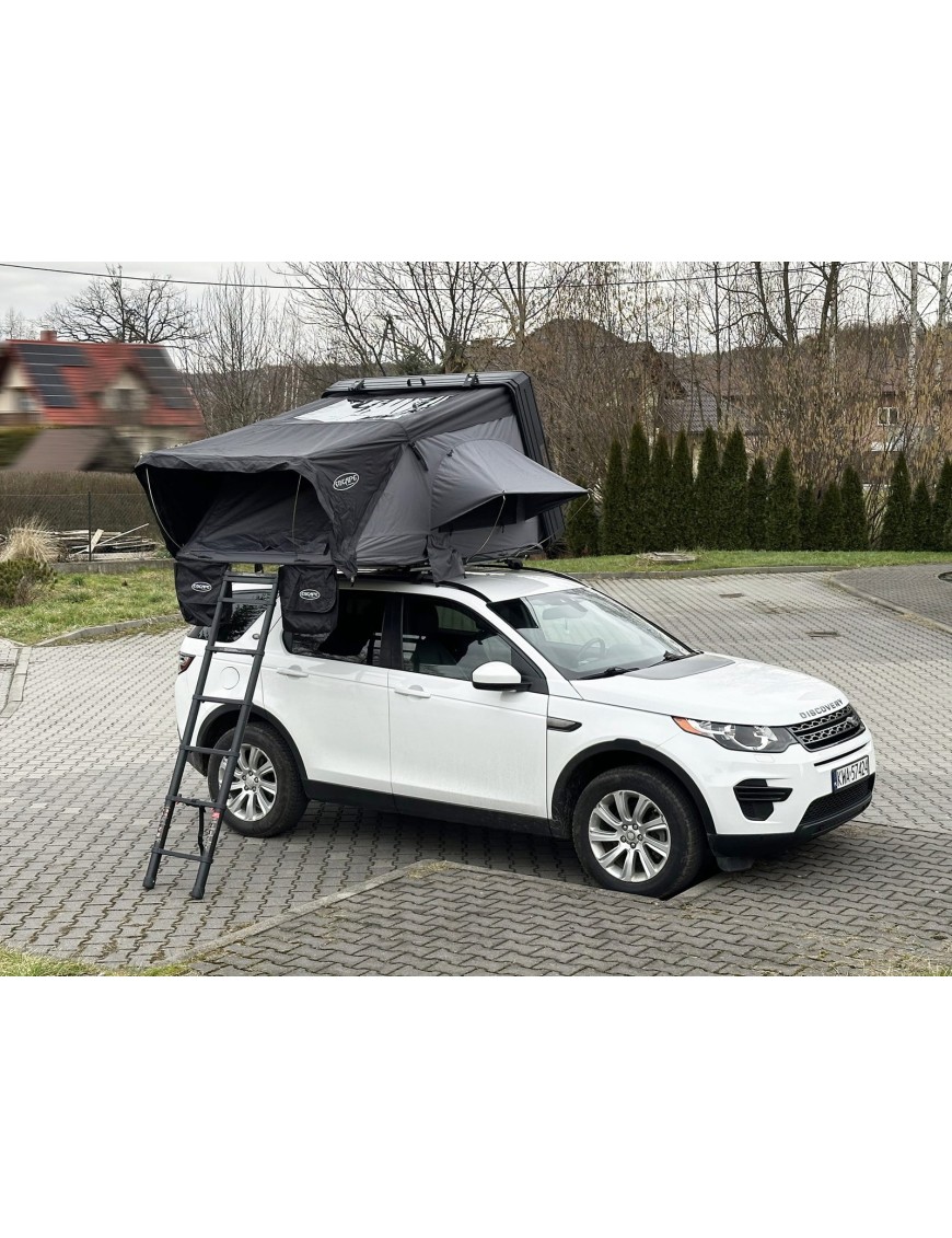 Namiot dachowy Escape VIGO 190 cm aluminiowy z matą antykondensacyjną Szary
