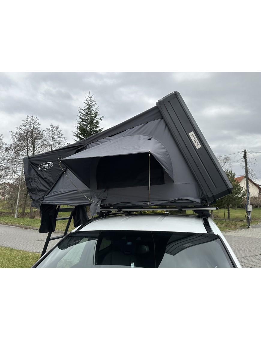 Namiot dachowy Escape VIGO 190 cm aluminiowy z matą antykondensacyjną Szary