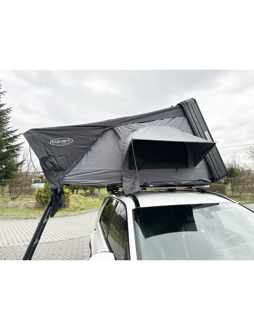 Namiot dachowy Escape VIGO 190 cm aluminiowy z matą antykondensacyjną Szary