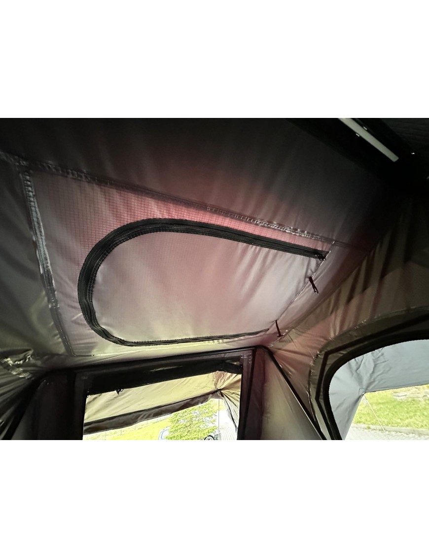 Namiot dachowy Escape VIGO 190 cm aluminiowy z matą antykondensacyjną Szary