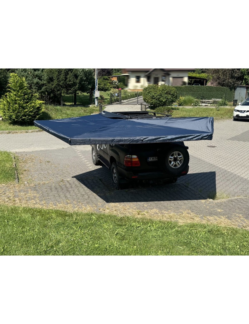 Zadaszenie FOX HD 270° 2m z oświetleniem LED str. kierowcy Granatowe