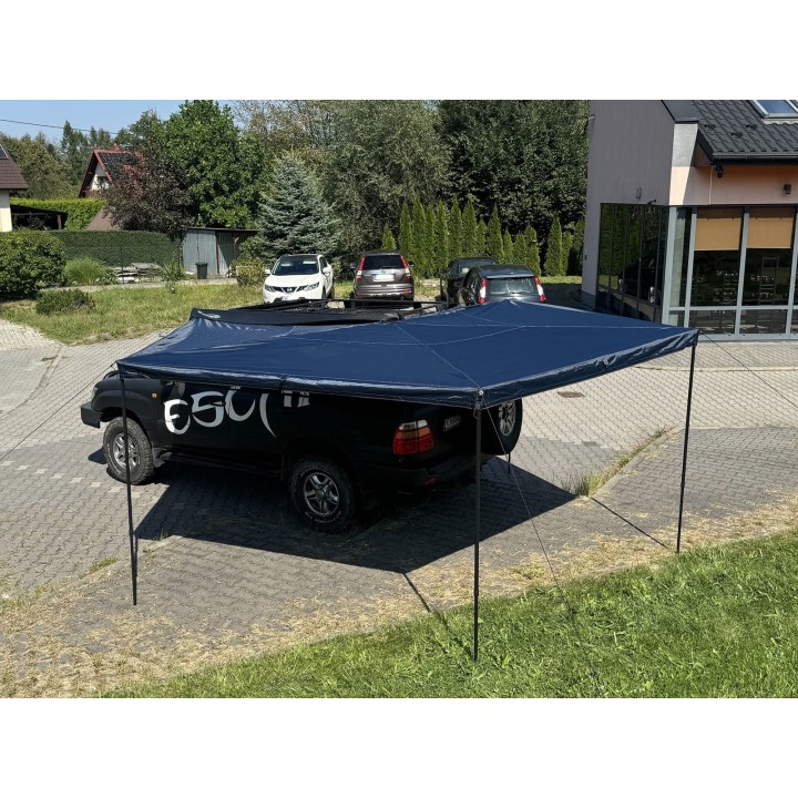 Zadaszenie FOX HD 270° 2m z oświetleniem LED str. kierowcy Granatowe Escape - ujęcie 3