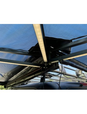 Zadaszenie FOX HD 270° 2m z oświetleniem LED str. kierowcy Granatowe