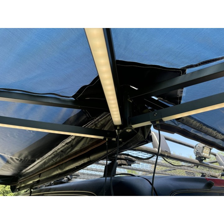 Zadaszenie FOX HD 270° 2m z oświetleniem LED str. kierowcy Granatowe Escape - ujęcie 10