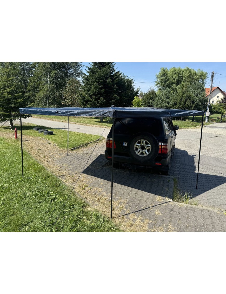 Zadaszenie FOX HD 270° 2m z oświetleniem LED str. kierowcy Granatowe