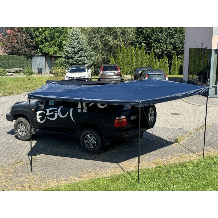 Zadaszenie FOX HD 270° 2m z oświetleniem LED str. kierowcy Granatowe Escape - ujęcie 22