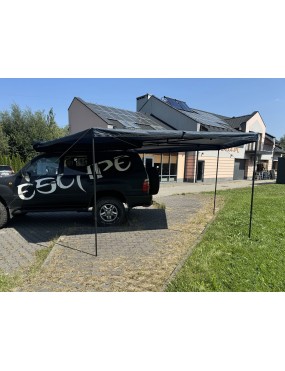 Zadaszenie FOX HD 270° 2m z oświetleniem LED str. pasażera Granatowe
