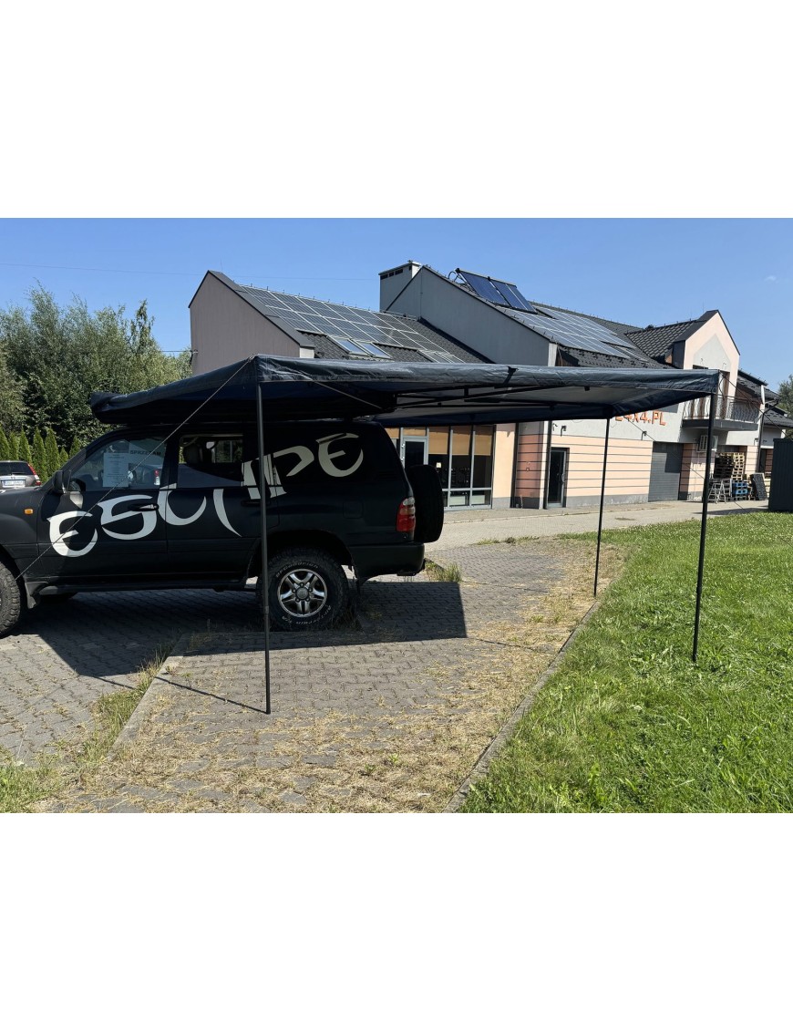 Zadaszenie FOX HD 270° 2m z oświetleniem LED str. pasażera Granatowe