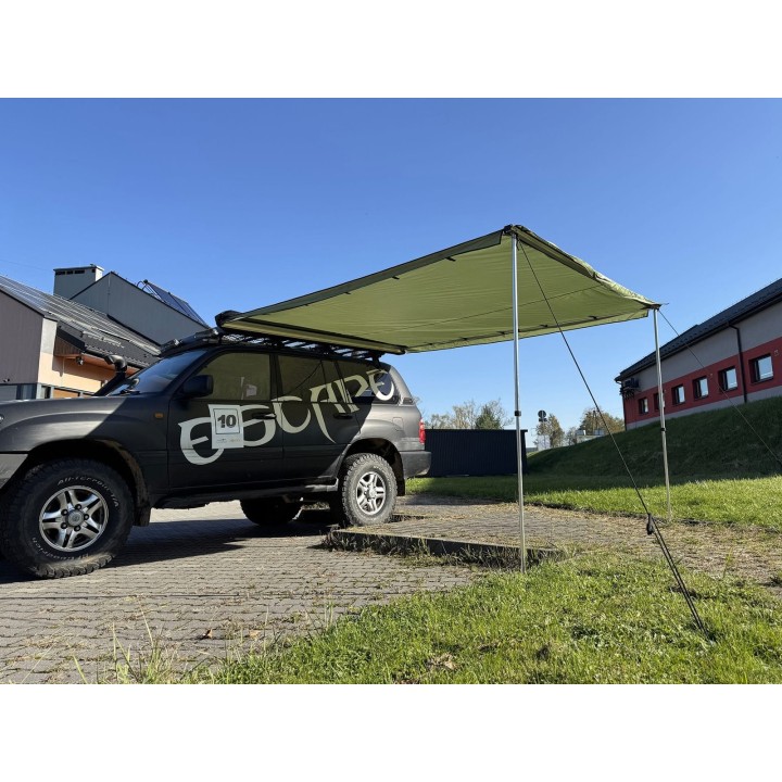 Zadaszenie wyprawowe markiza 2,5 x 3m Zielone Escape - ujęcie 2