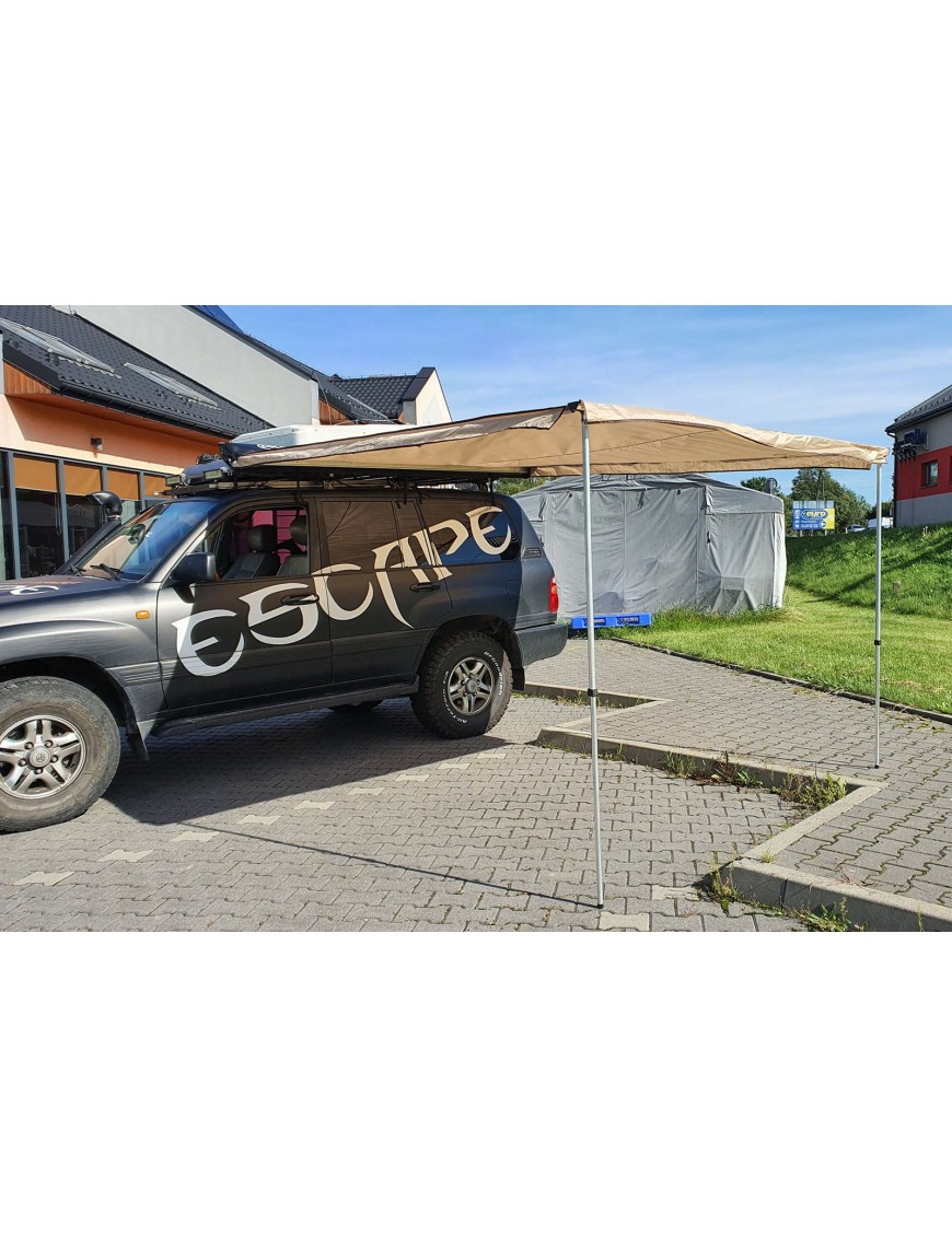 Zadaszenie wyprawowe markiza 2 x 2,5m Piaskowe