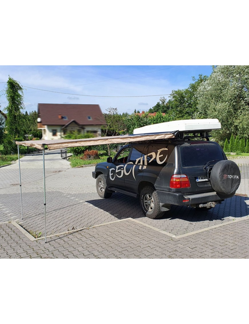Zadaszenie wyprawowe markiza 2,5 x 2,5m Piaskowe