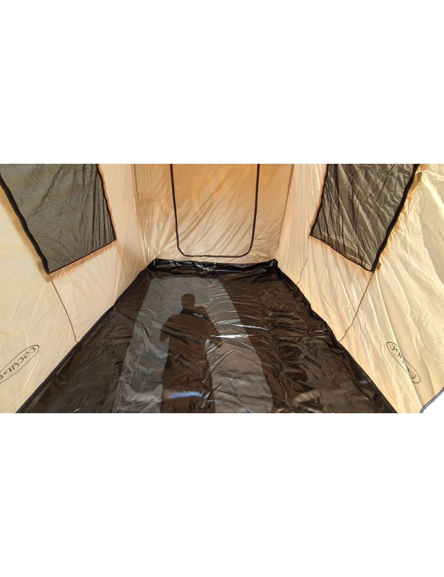 Ściany-namiot do zadaszenia z podłogą TYP 1 1,25 x 2m Piaskowe
