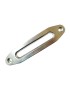 Aluminiowy ślizg do liny syntetycznej 252 mm srebrny