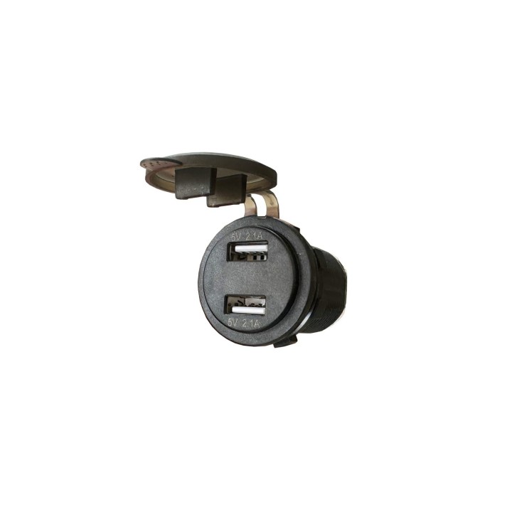 Ładowarka 2× USB 5V 2,1A z woltomierzem Escape