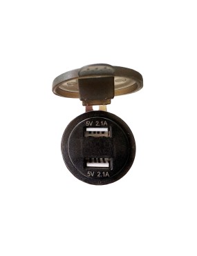 Ładowarka 2× USB 5V 2,1A z woltomierzem