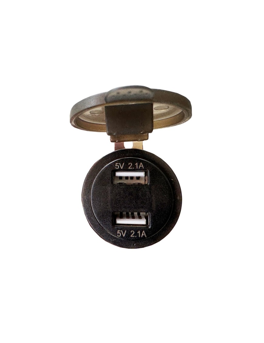 Ładowarka 2× USB 5V 2,1A z woltomierzem