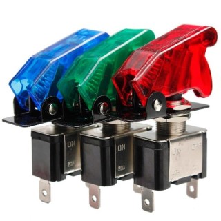 Podświetlany włącznik z klapką – podświetlenie pomarańczowe Escape - ujęcie 2