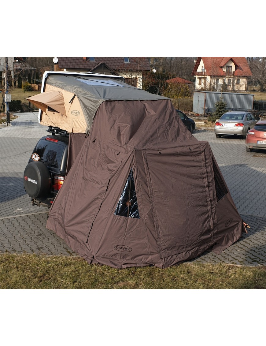 Przedsionek do namiotu dachowego Escape VARIO 160 cm Brązowy