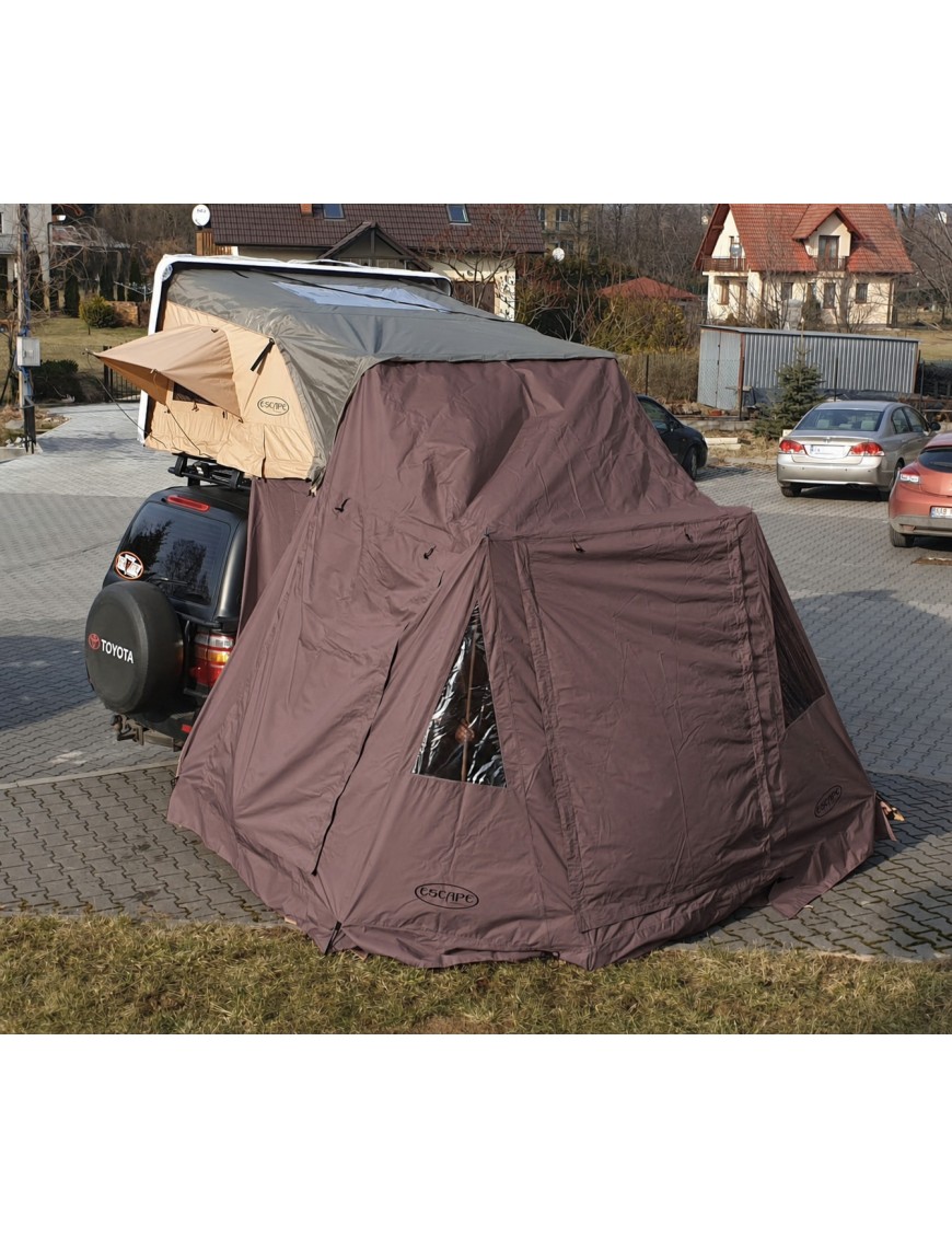 Przedsionek do namiotu dachowego Escape VARIO 210 cm Brązowy