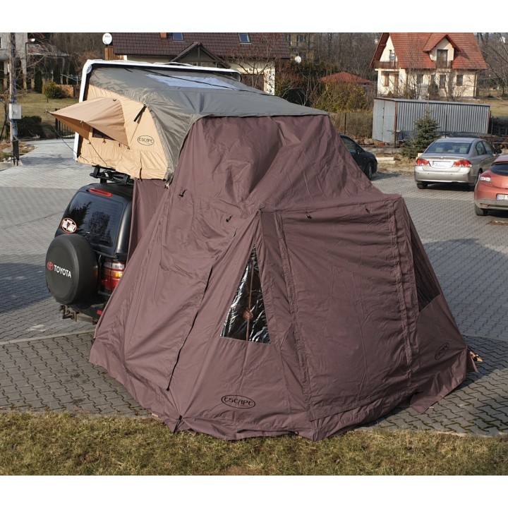 Przedsionek do namiotu dachowego Escape VARIO 210 cm Brązowy
