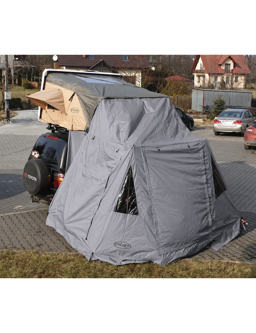 Przedsionek do namiotu dachowego Escape VARIO 160 cm Szary