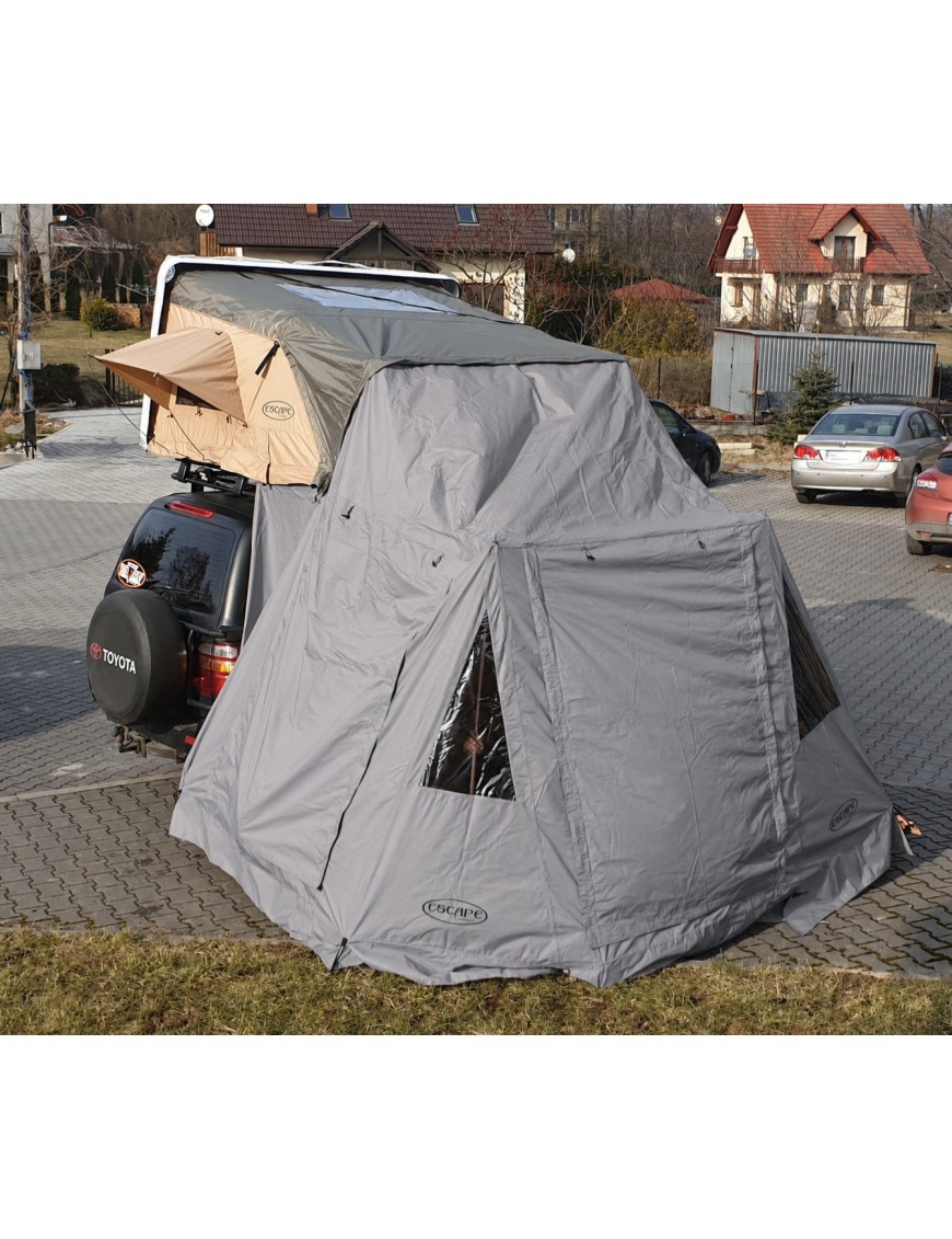 Przedsionek do namiotu dachowego Escape VARIO 210 cm Szary